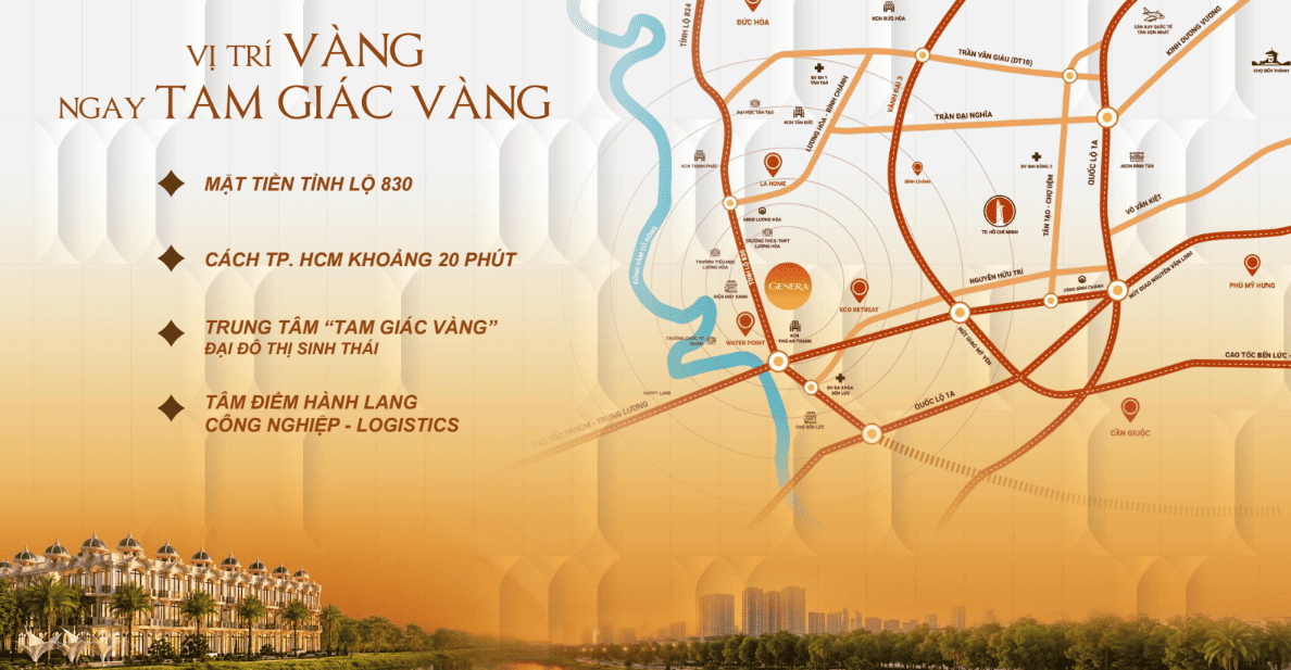 Vị tr&iacute; dự &aacute;n Genera 