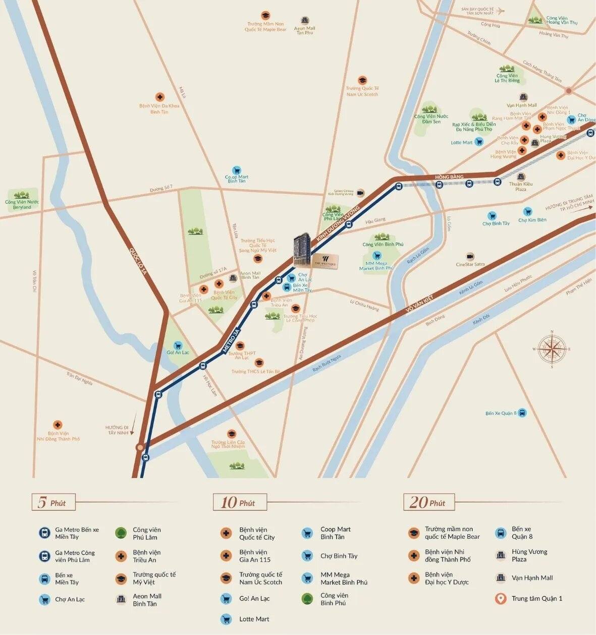 Vị tr&iacute; The Westique Residences 