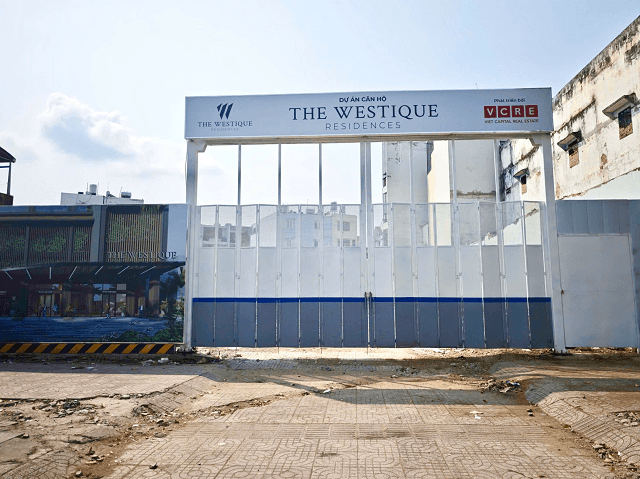 Mặt tiền dự án the westique
