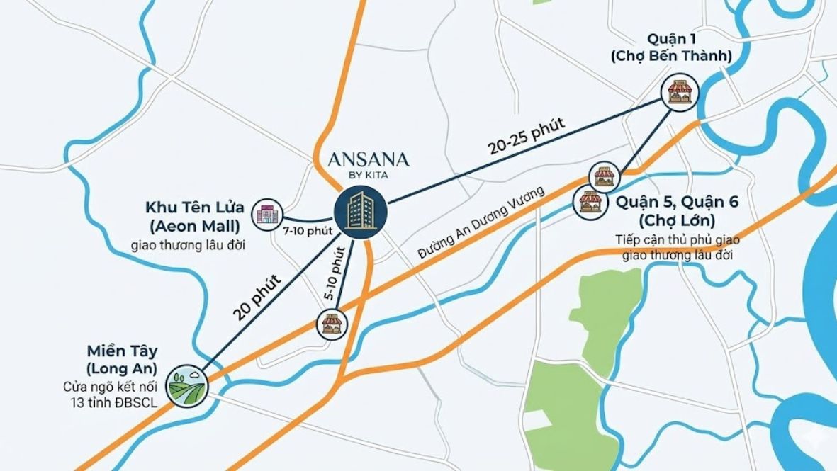 Vị trí Ansana by KITA