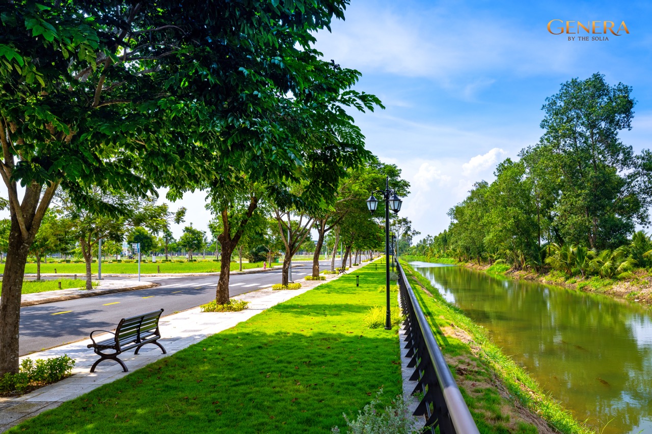 Công viên ven sông hiện hữu tại dự án